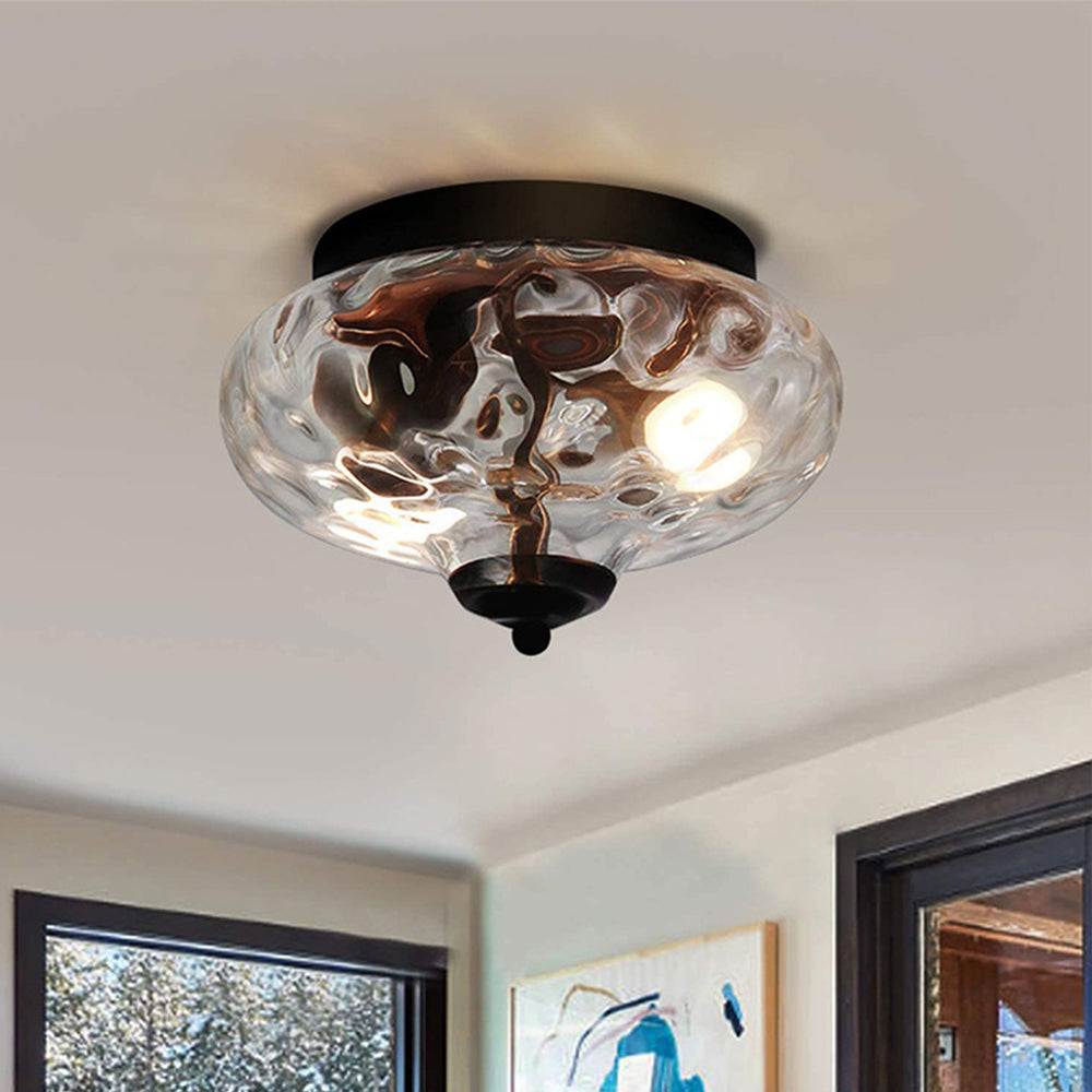 Vintage Glass Shade Ceiling Lights for Hallways - Elegant Lighting Fixtures to Enhance Your Home's Charm and Style