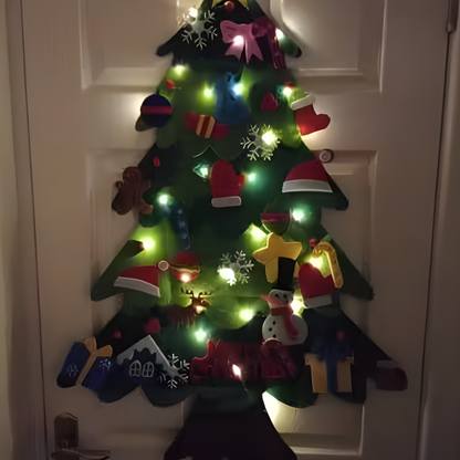 Felt Christmas Tree Toddlers Lights Ornaments