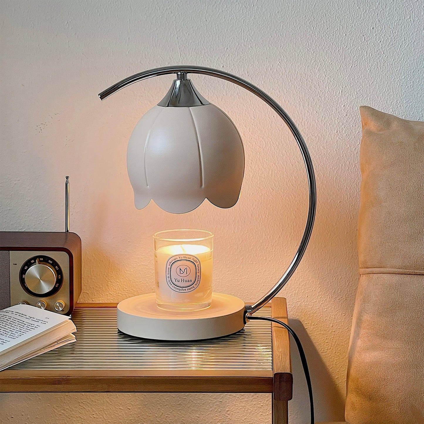 Table Lamp with Candle Wax Melt Warmer