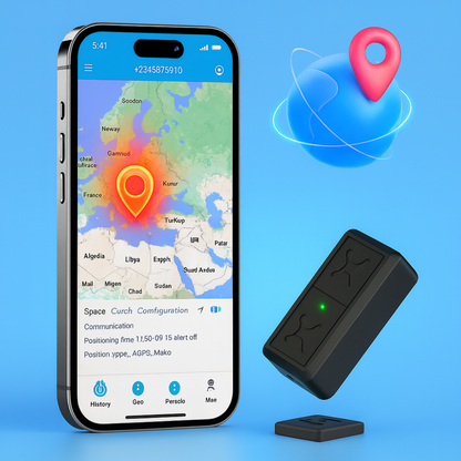Traceur GPS 4G Mini Magnétique Dispositif de Localisation de Voiture en Temps Réel
