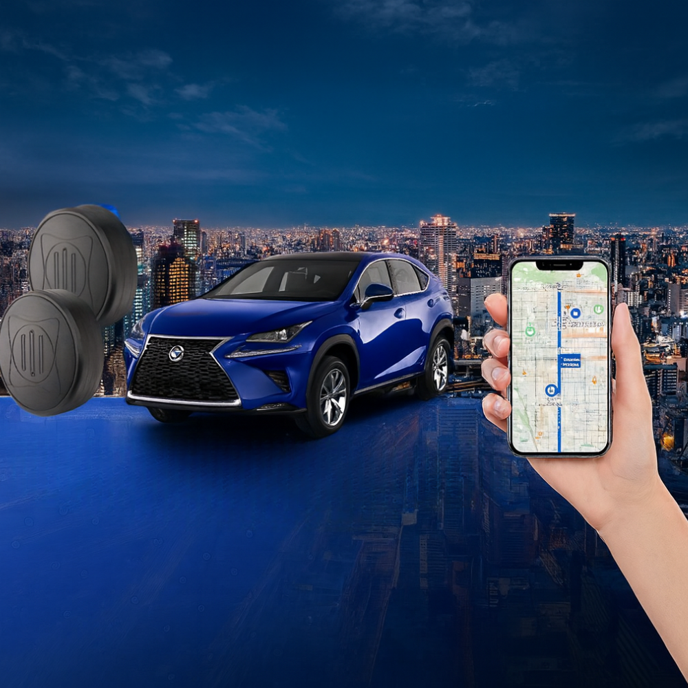 Traceur GPS Mini Magnétique Localisateur d'Actifs en Temps Réel Batterie Longue Durée