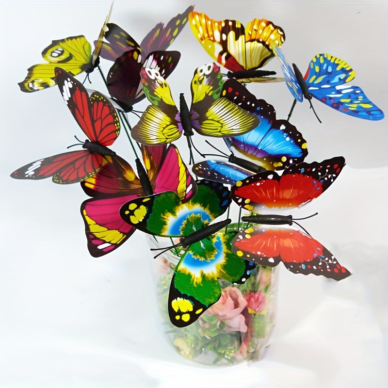 Garden Butterfly Outdoor Decoration Stakes Set