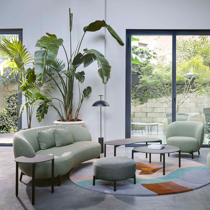 Lampe sur pied moderne en bois avec abat-jour en tissu