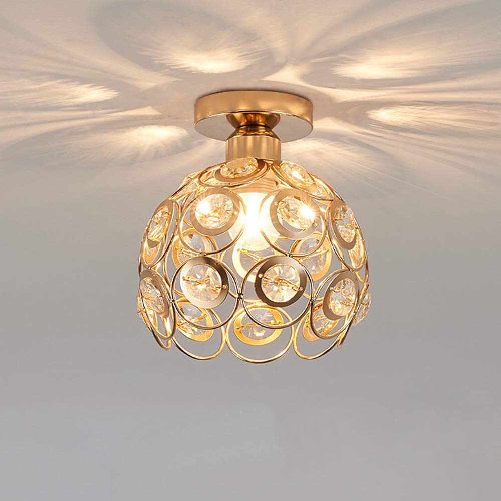 Elegant Art Gold Creative Glass Ceiling Light for Hallway - Stylish Illumination for Your Home Décor