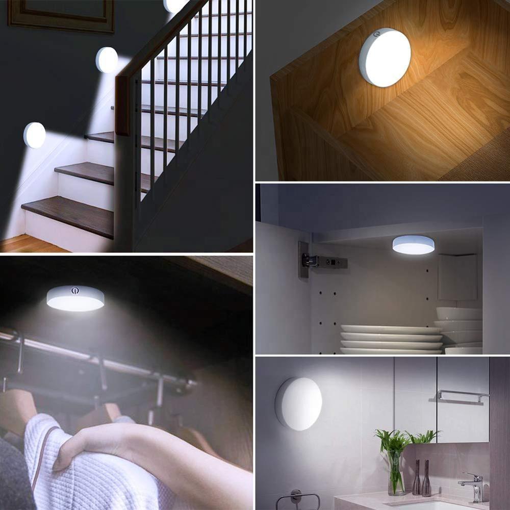 Lámpara de pared LED con sensor de movimiento y luz nocturna