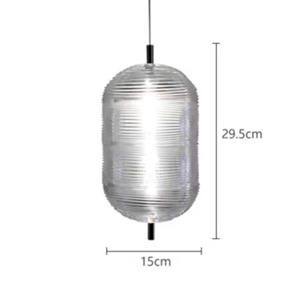 Elegant Ripple Effect Glass LED Pendant Light for Stylish Home Illumination and Contemporary Décor Enhancement