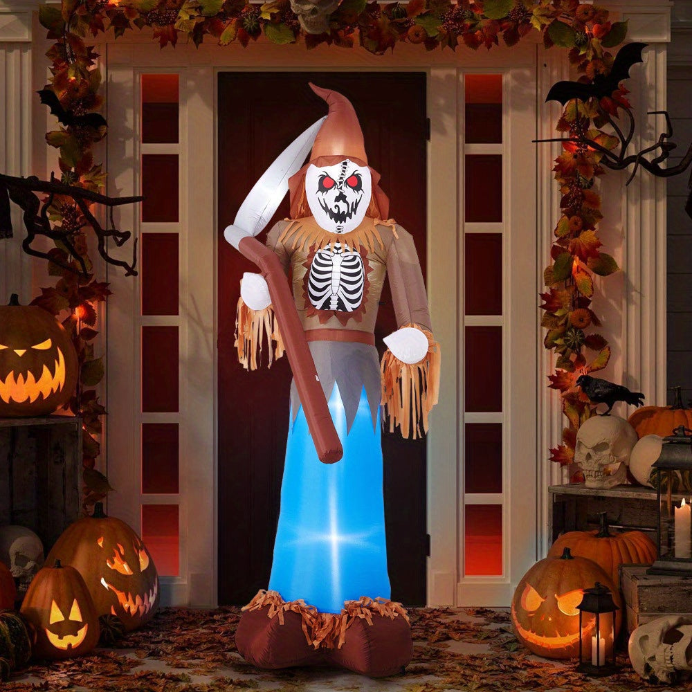 Decoración de Halloween Espantapájaros Inflable de la Parca