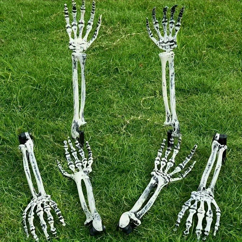 Decoración de Halloween Estacas de Mano de Esqueleto