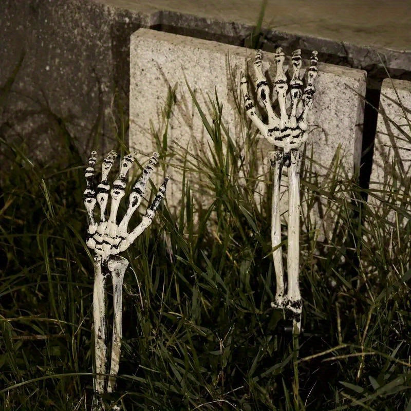Decoración de Halloween Estacas de Mano de Esqueleto