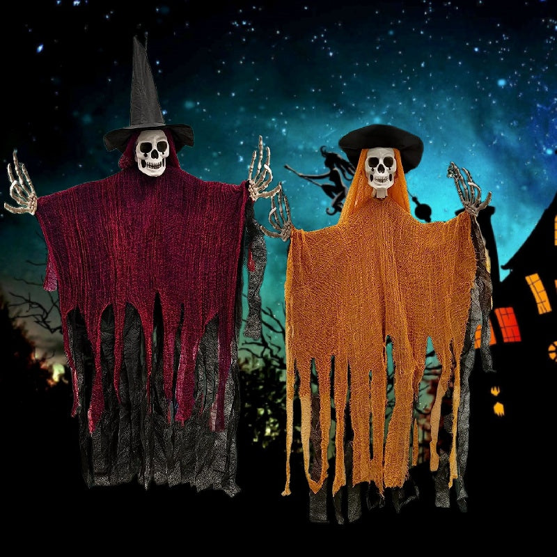 Set de decoración colgante de esqueleto fantasma para Halloween