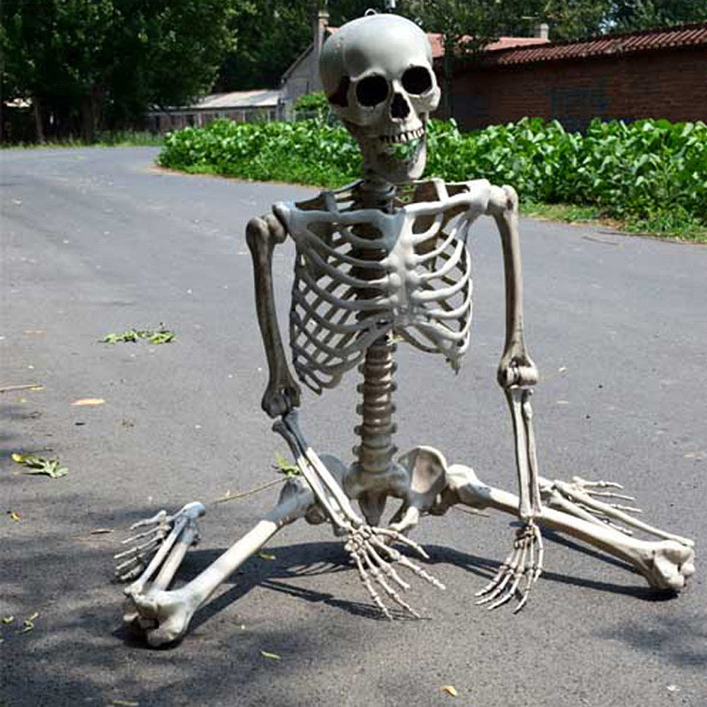Decoración de esqueleto de tamaño real para Halloween