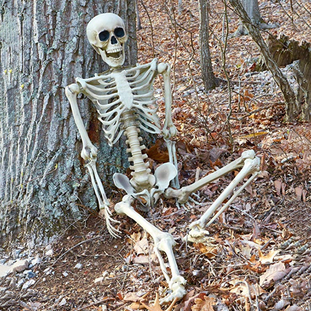 Decoración de esqueleto de tamaño real para Halloween