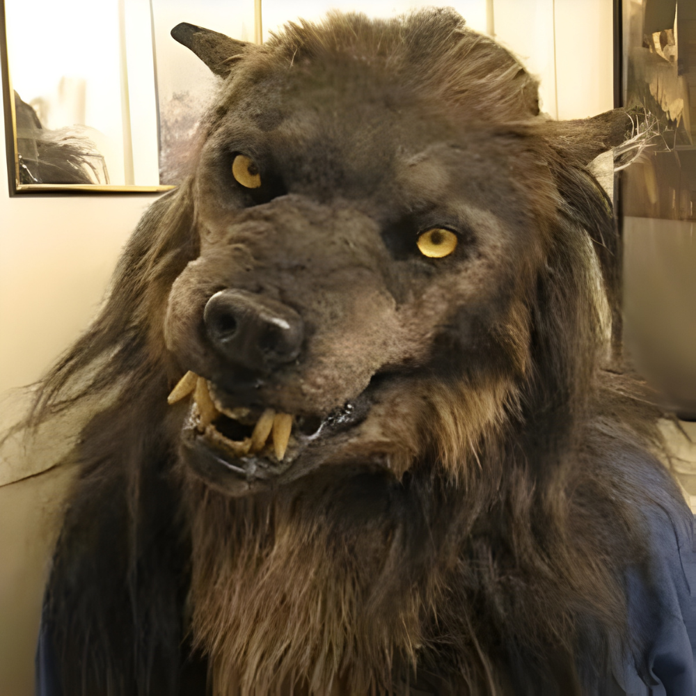 Halloween Mask Scary Wolf Full Head Latex Costume Adults
