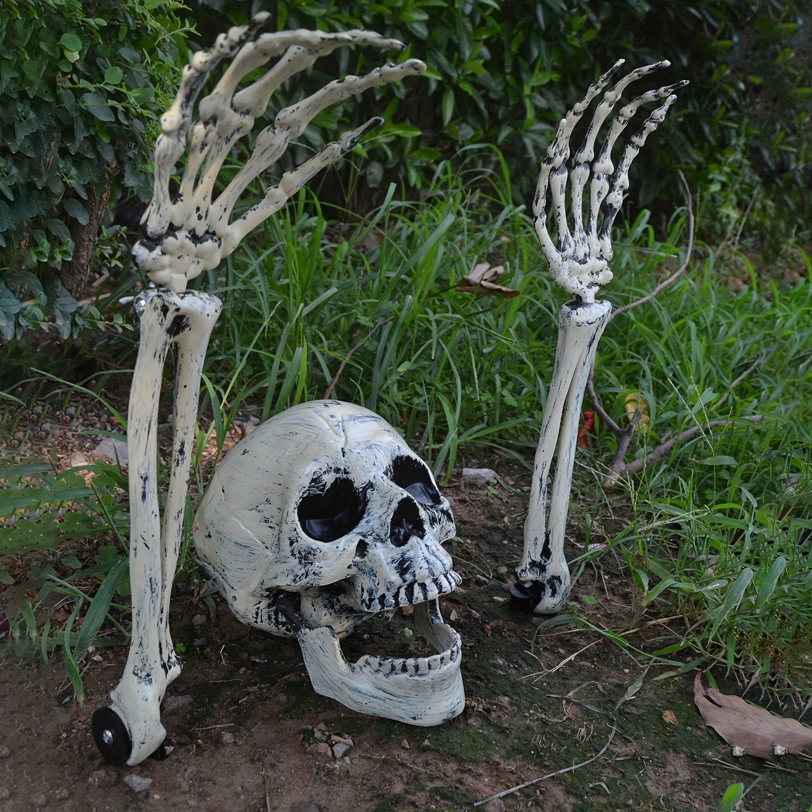 Set de decoración de calaveras para suelo de Halloween