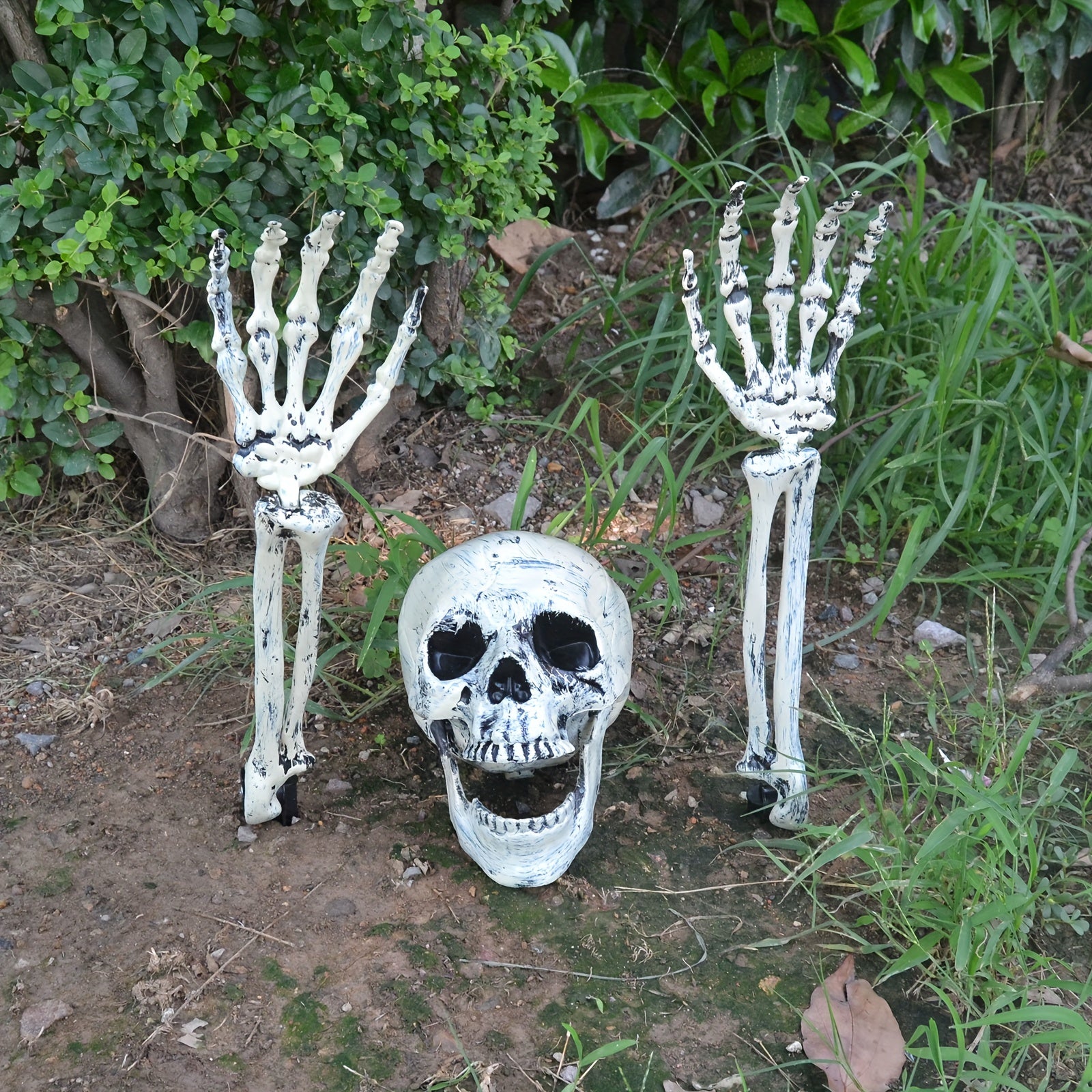 Set de decoración de calaveras para suelo de Halloween