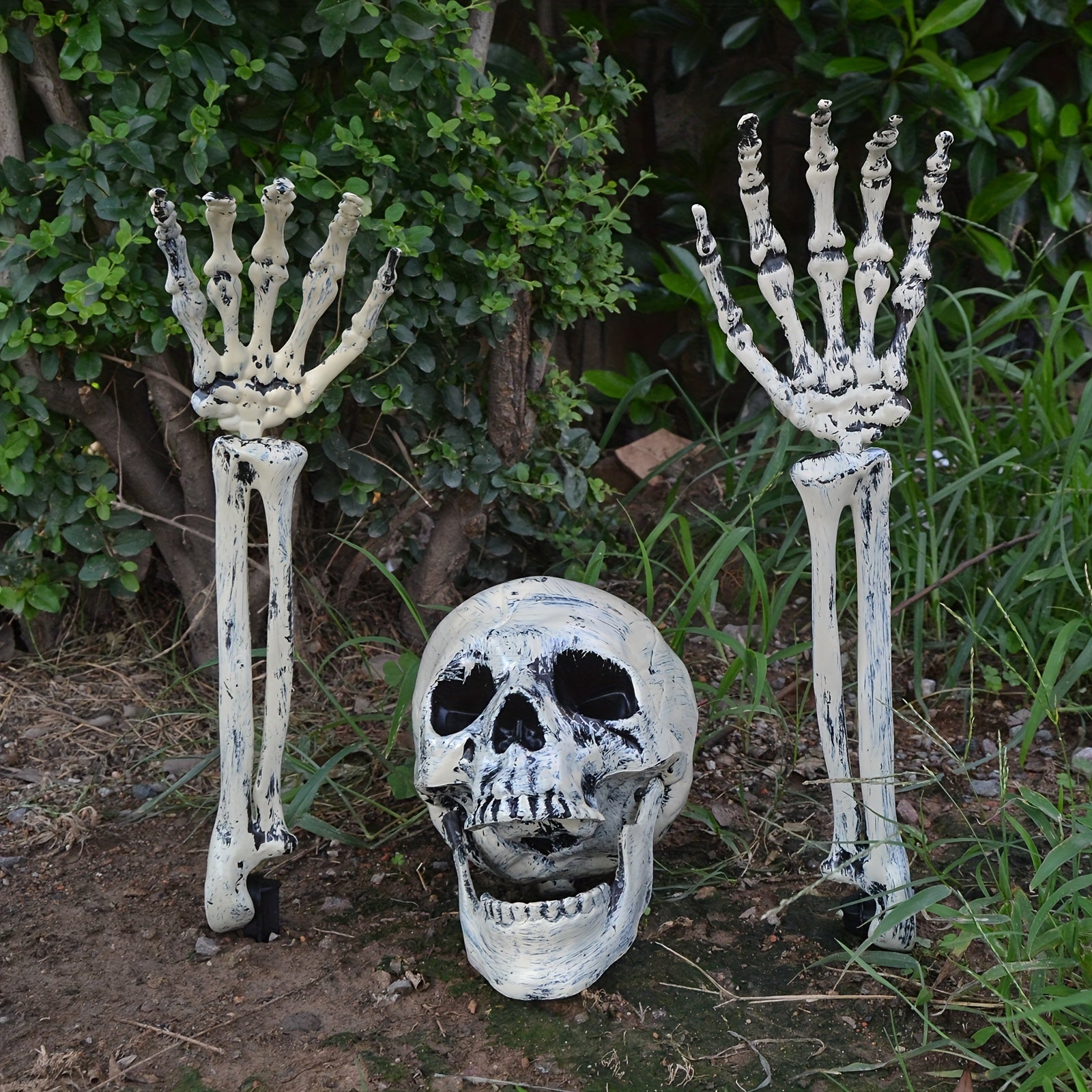 Set de decoración de calaveras para suelo de Halloween