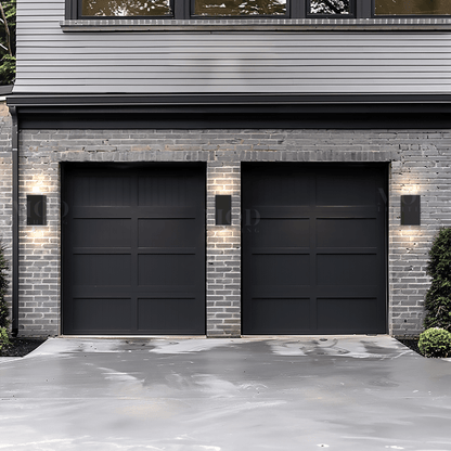 Applique murale noire moderne extérieure en acier inoxydable