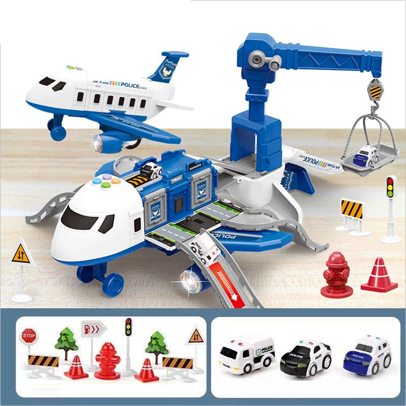 Kinder Flughafen Spielset Spielzeug Fahrzeug Set