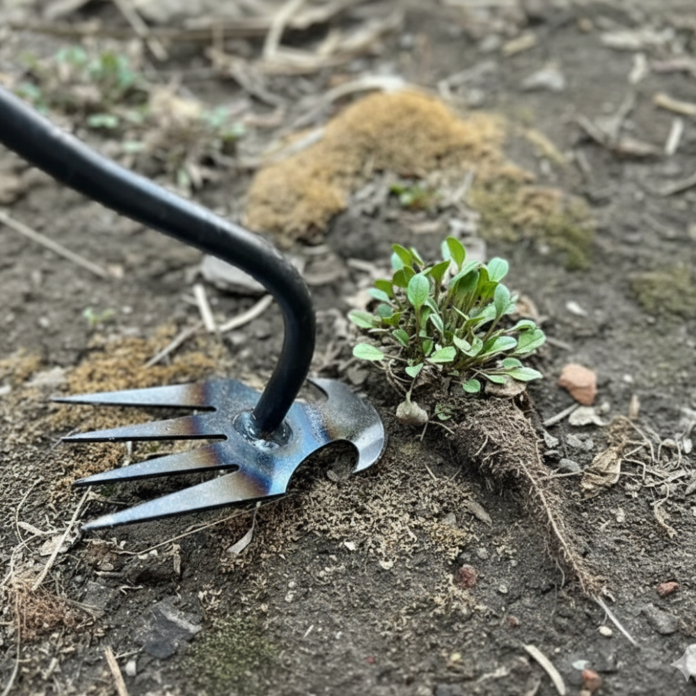 Outil de désherbage de jardin robuste