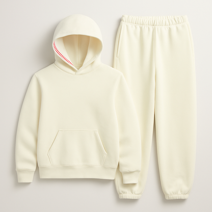 Unisex Übergroßer Hoodie Baumwollfleece Streetwear