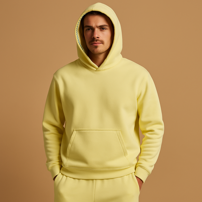 Unisex Übergroßer Hoodie Baumwollfleece Streetwear