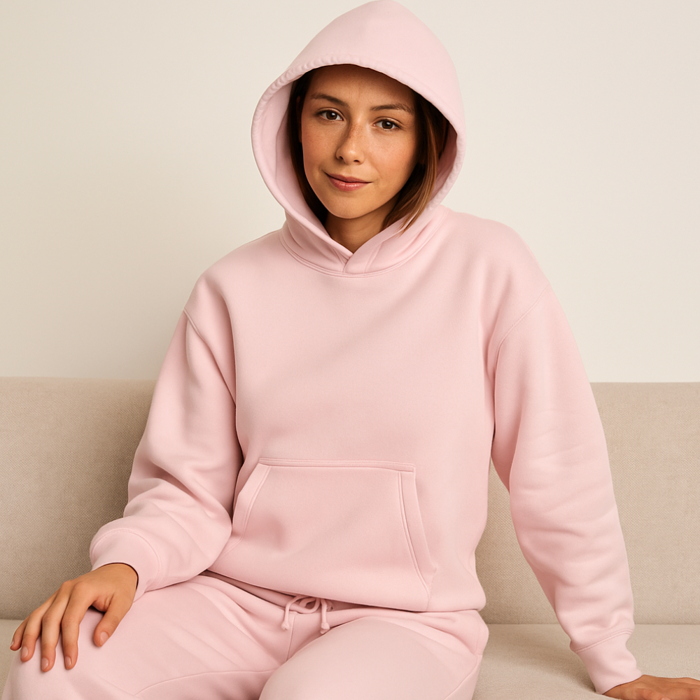 Unisex Übergroßer Hoodie Baumwollfleece Streetwear