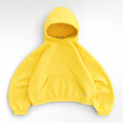 Hoodie Unisex Boxy Fit Baumwoll-Fleece Urbaner Stil Pullover