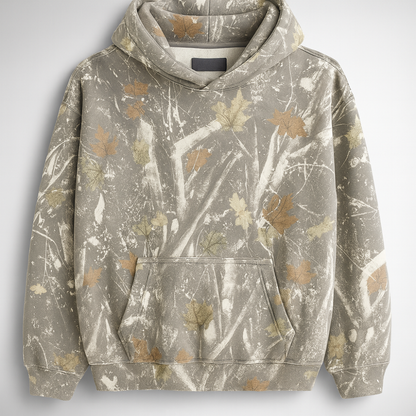 Unisex Camo Fleece Hoodie Sweatshirt Pullover Hood