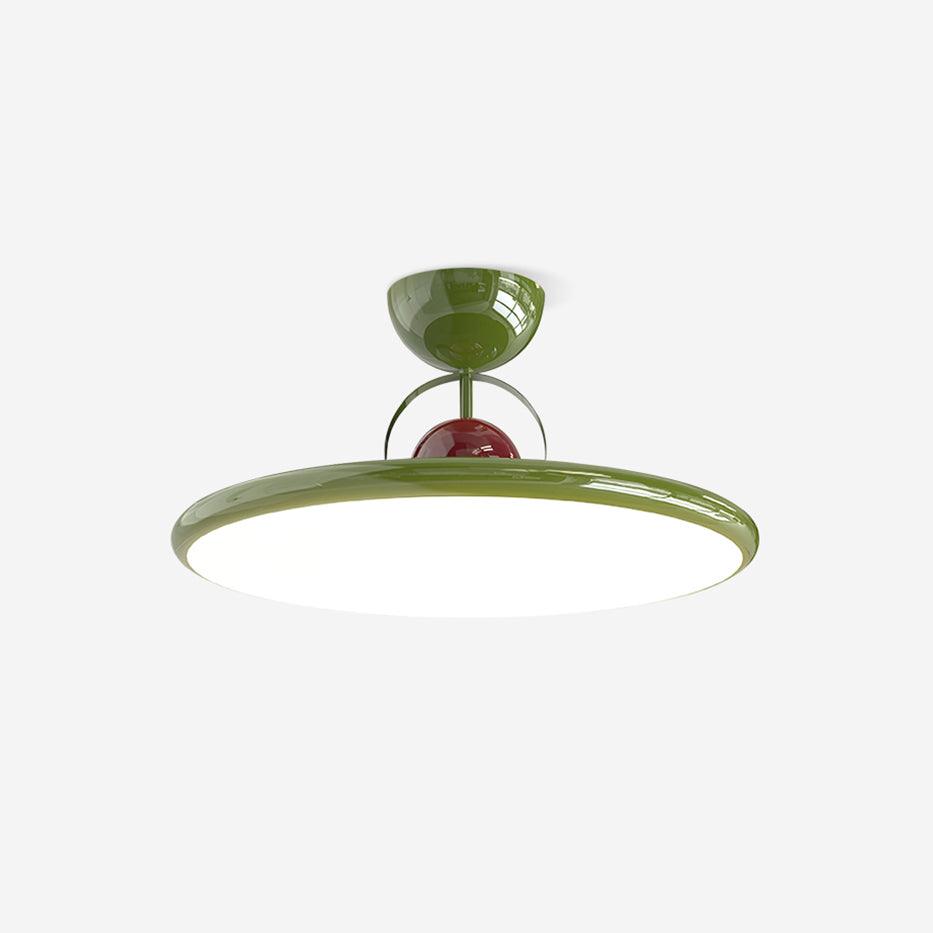 Lampada da soffitto moderna in metallo rotonda con LED