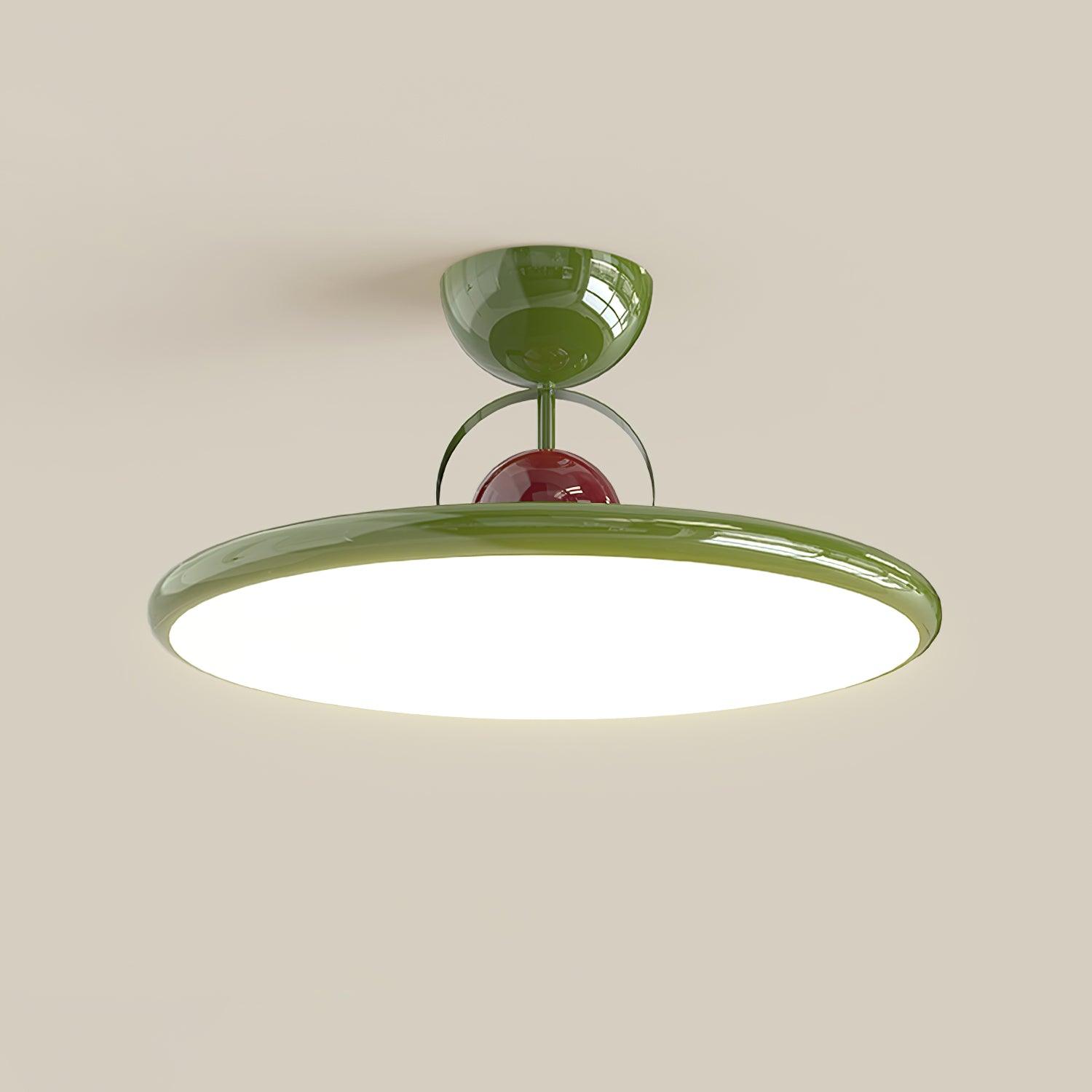Lampada da soffitto moderna in metallo rotonda con LED