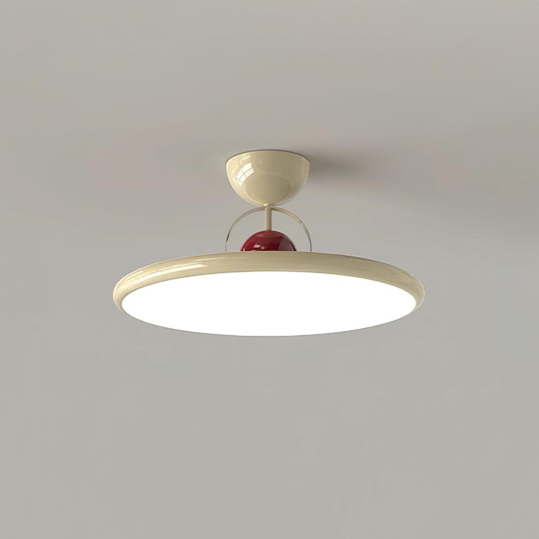 Lampada da soffitto moderna in metallo rotonda con LED