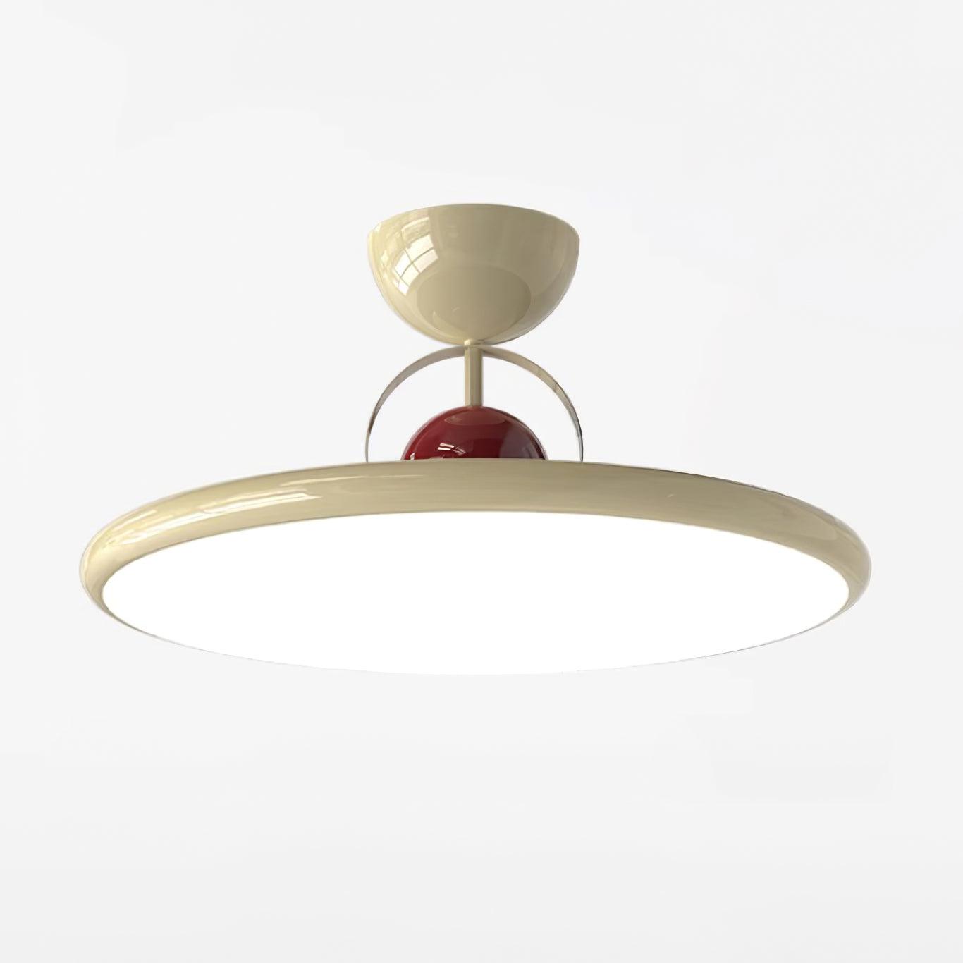 Lampada da soffitto moderna in metallo rotonda con LED