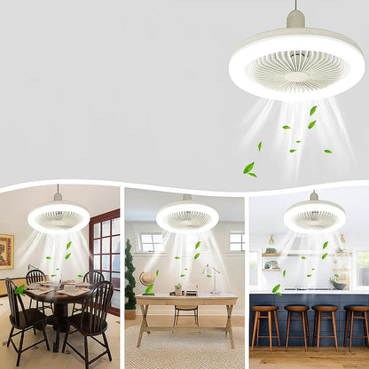 Plafonnier avec ventilateur télécommande