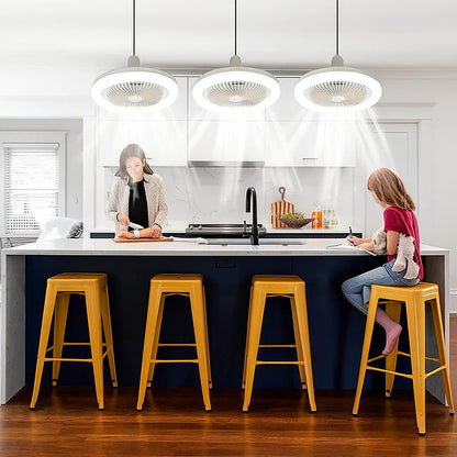 Plafonnier avec ventilateur télécommande