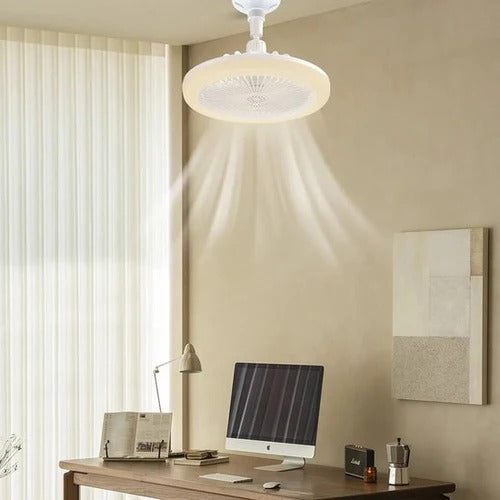Luz de techo con control remoto para ventilador