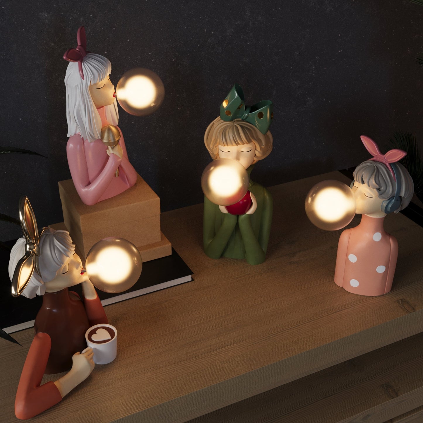 Tischlampe Harz Dekorativ Modernes Mädchen Design