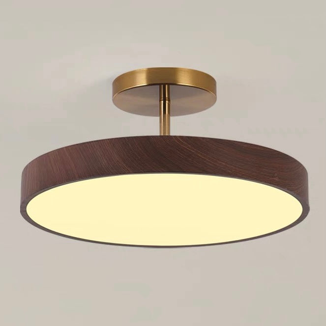 Elegant LED Semi-Flush Ceiling Light Fixture for Modern Home Décor - Energy-Efficient Illumination for Living Spaces