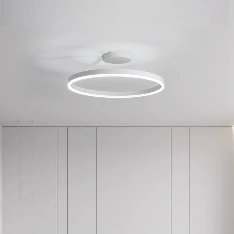 Nordic Minimalist Metal LED Ceiling Light Fixture for Stylish Living Room Illumination and Modern Home Décor