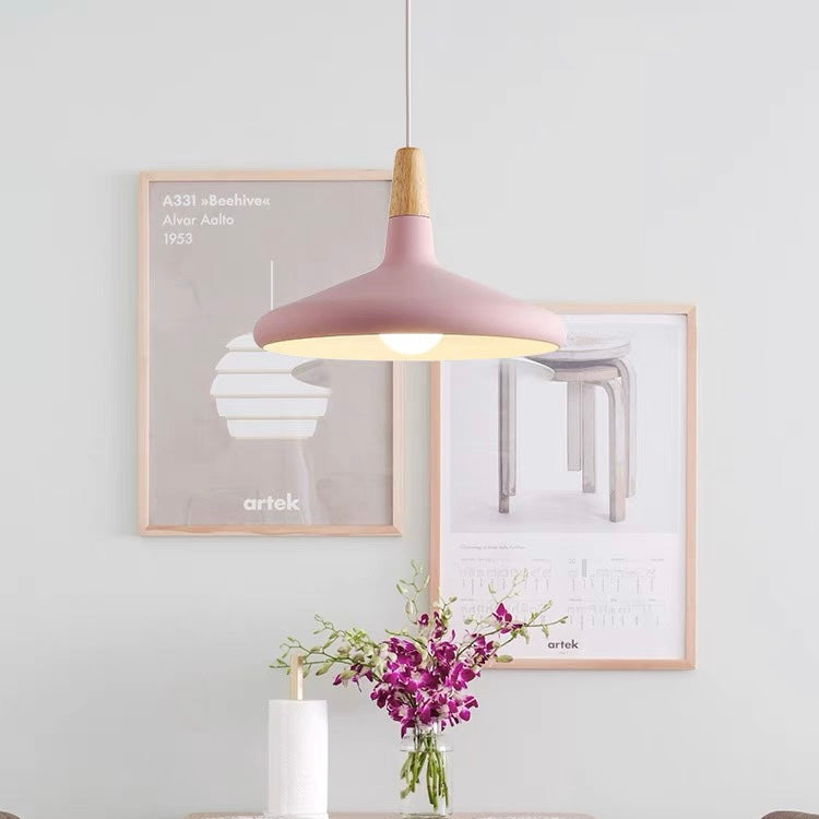 Nordic Macaron Inspired Wooden Pendant Light – Stylish and Creative Lighting Solution for Modern Interiors