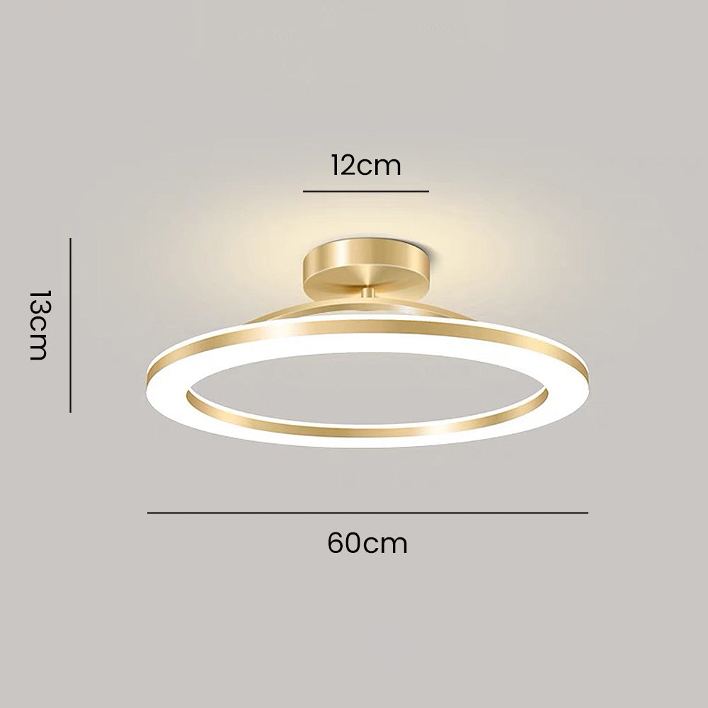 Elegant Gold LED Ceiling Lights for Living Room - Modern Lighting Fixtures for Stylish Home Décor and Ambiance