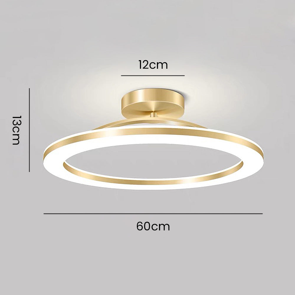 Elegant Gold LED Ceiling Lights for Living Room - Modern Lighting Fixtures for Stylish Home Décor and Ambiance