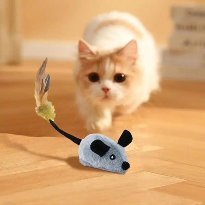 Cat Toy Interactive Plush Mouse with Tail