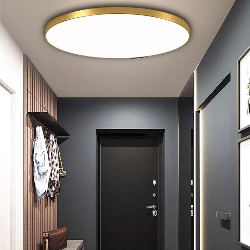 Sleek Minimalist Round LED Ceiling Light Fixture for Modern Home Interiors – Energy Efficient and Stylish Illumination