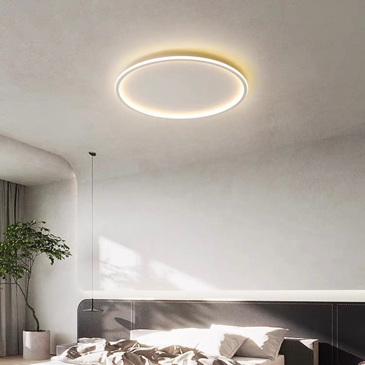 Sleek Ultra-Thin Round Low Ceiling Light Fixture for Modern Spaces - Stylish Illumination for Contemporary Interiors