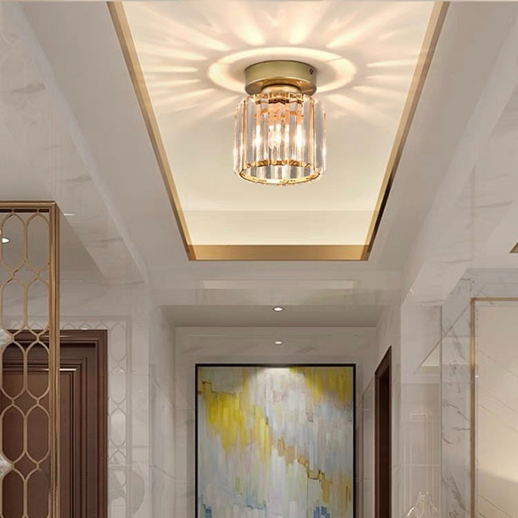 Contemporary 1-Light Flush Mount Ceiling Light for Hallway - Stylish and Modern Lighting Fixture for Home Interiors