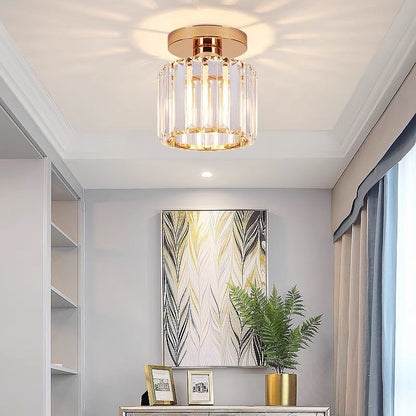 Crystal Glass Ceiling Light for Modern Interiors
