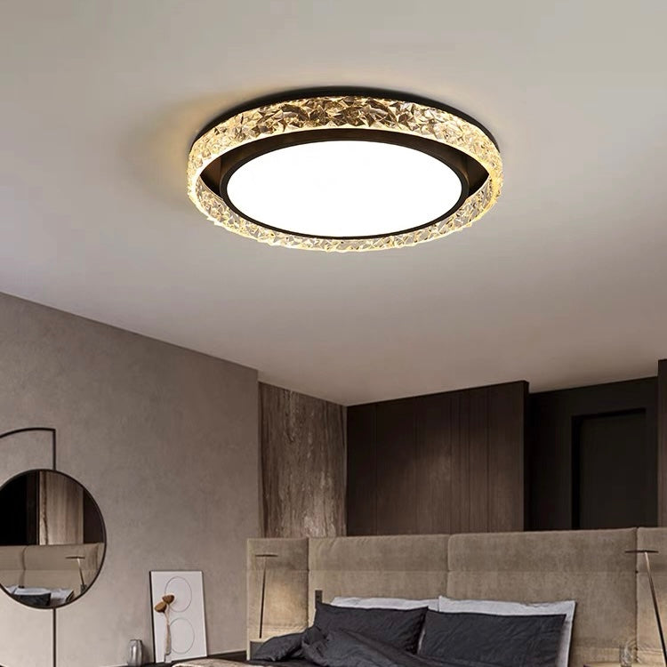 Sleek Minimalist Flush Mount Iron Ceiling Light Fixture for Modern Home Interiors and Elegant Lighting Solutions