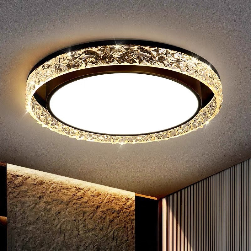 Sleek Minimalist Flush Mount Iron Ceiling Light Fixture for Modern Home Interiors and Elegant Lighting Solutions