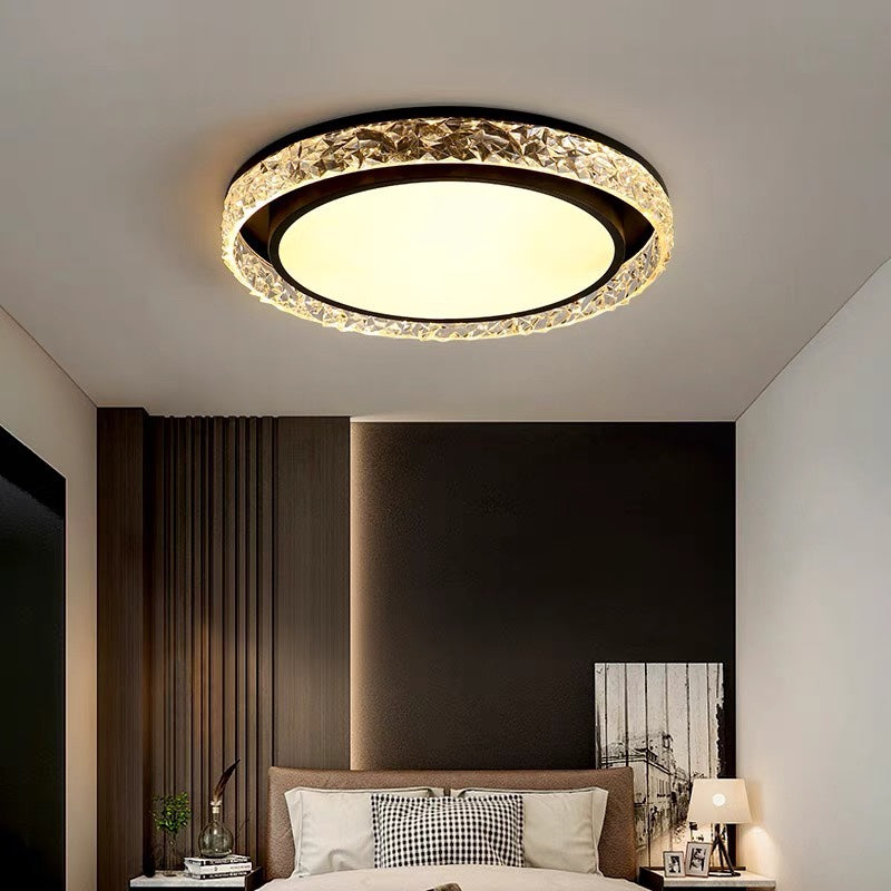 Sleek Minimalist Flush Mount Iron Ceiling Light Fixture for Modern Home Interiors and Elegant Lighting Solutions