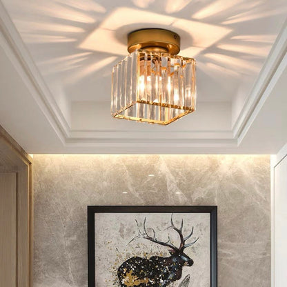 Crystal Glass Ceiling Light for Modern Interiors